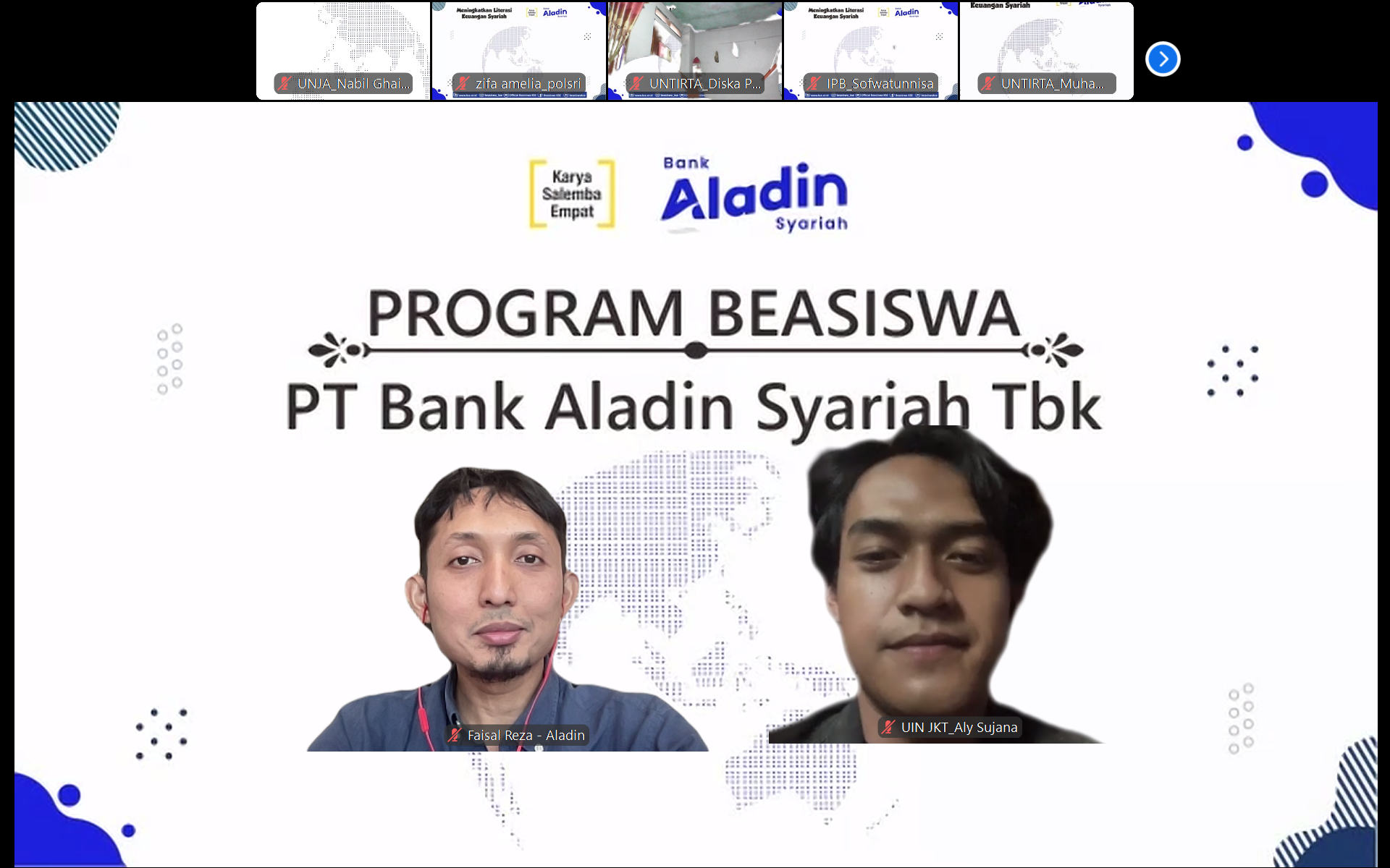 Dukung Pendidikan, Bank Aladin Syariah Serahkan Beasiswa dan Gelar Seminar Literasi Keuangan Syariah Bersama KSE