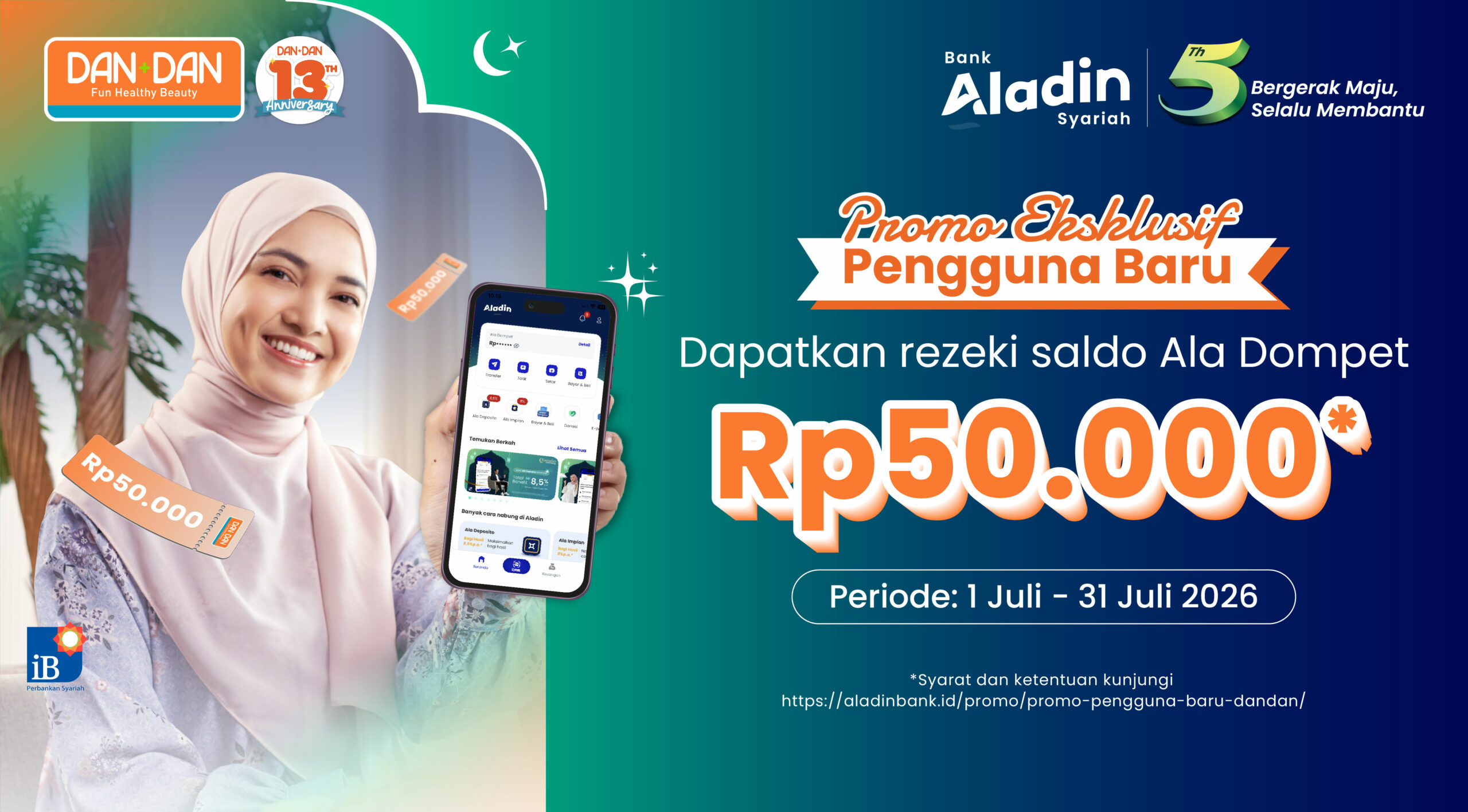 Promo Eksklusif Pengguna Baru DAN+DAN