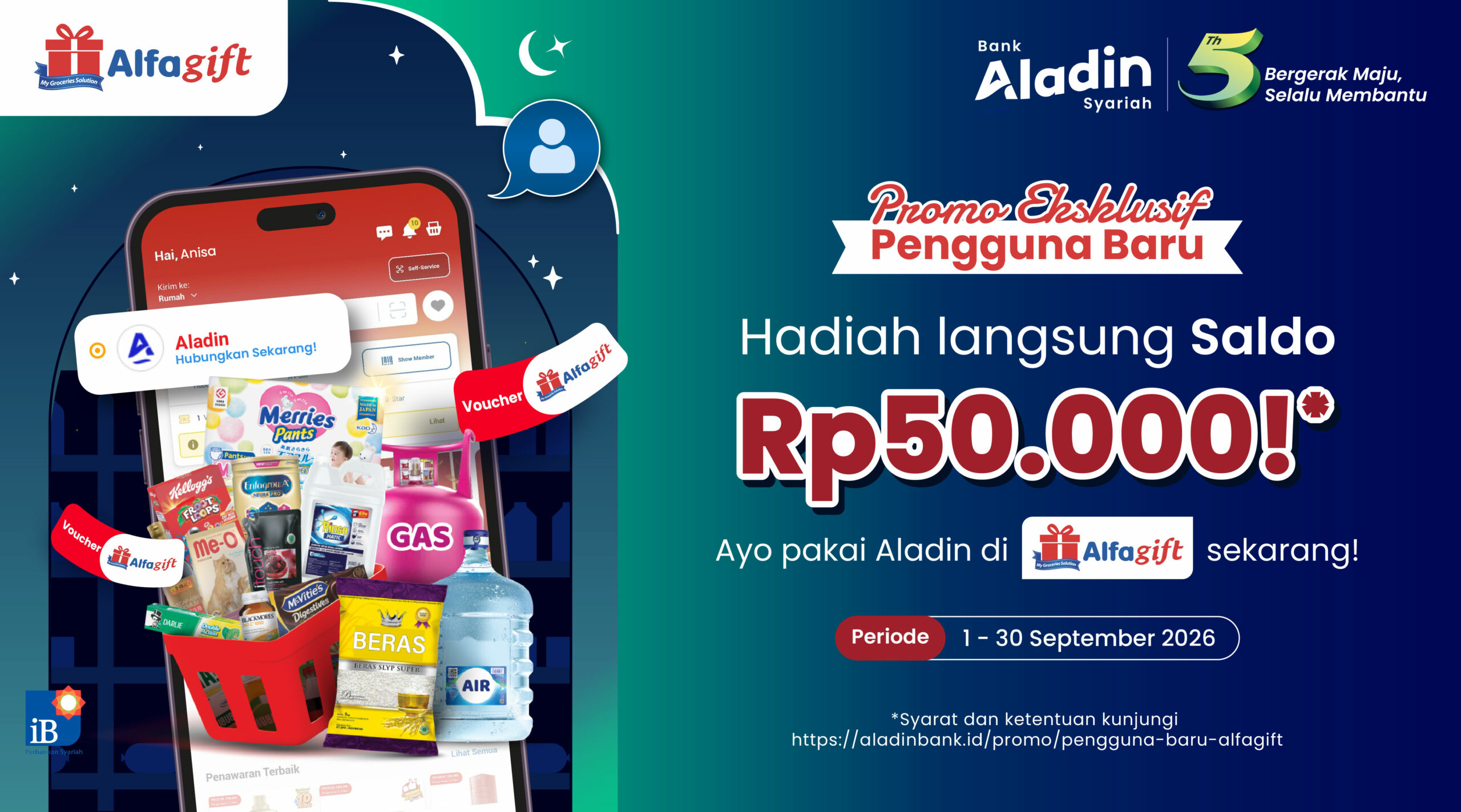 Promo Eksklusif Pengguna Baru Alfagift