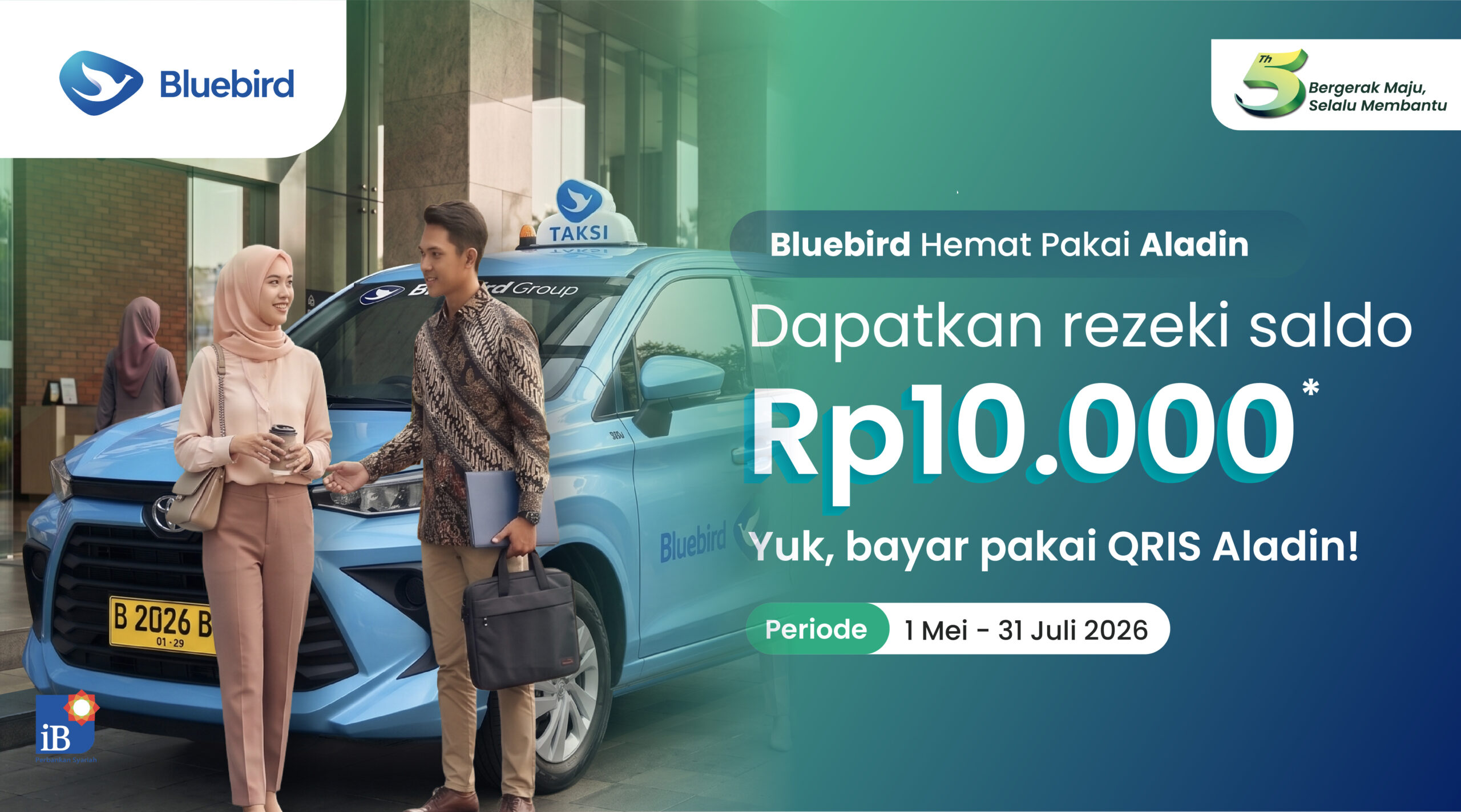 Bluebird Hemat Pakai Aladin